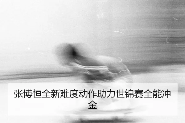 张博恒全新难度动作助力世锦赛全能冲金